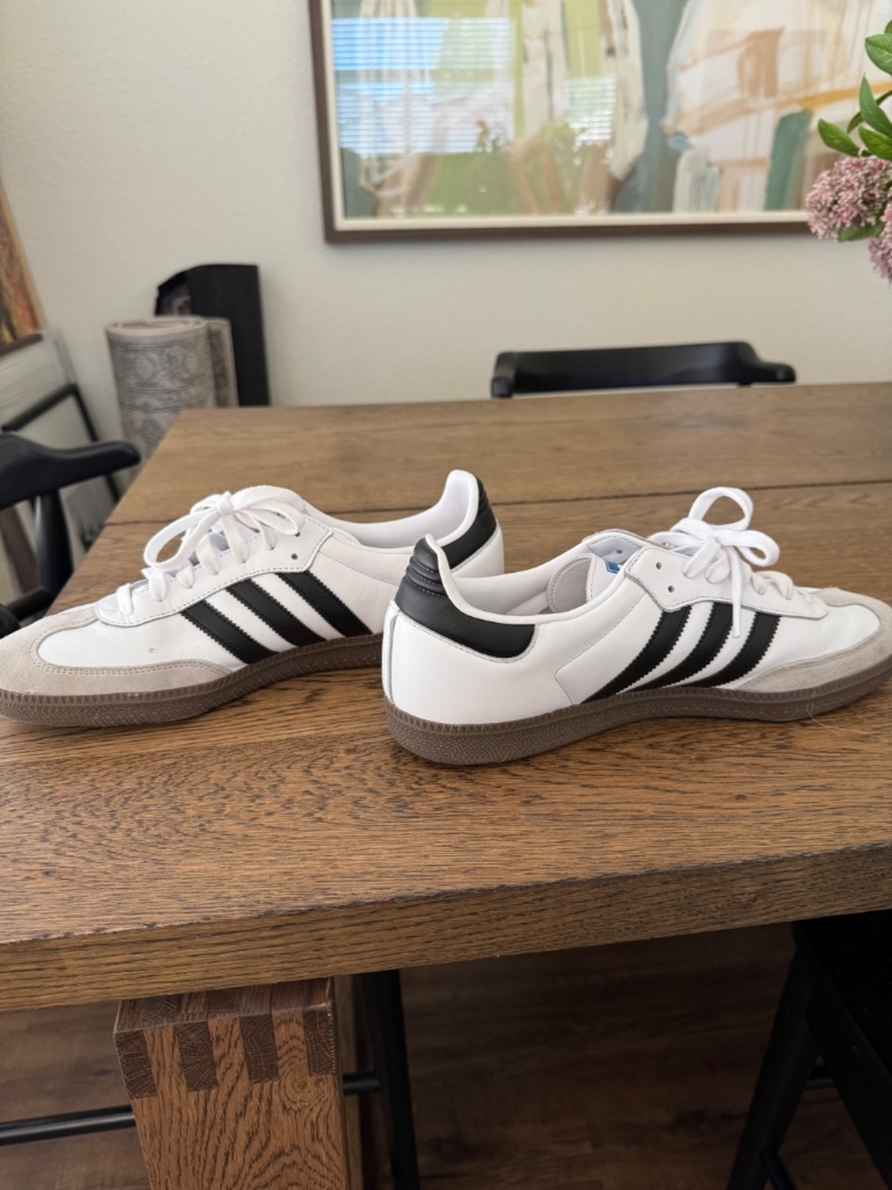 Adidas White & Black Samba OG Shoes - Picture 2 of 3